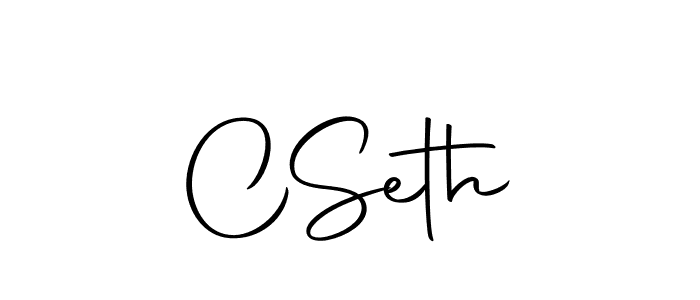 Design your own signature with our free online signature maker. With this signature software, you can create a handwritten (Autography-DOLnW) signature for name C  Seth. C  Seth signature style 10 images and pictures png