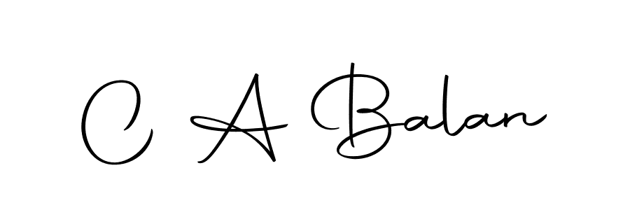 You should practise on your own different ways (Autography-DOLnW) to write your name (C A Balan) in signature. don't let someone else do it for you. C A Balan signature style 10 images and pictures png