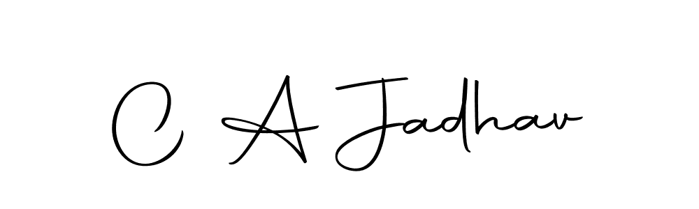 This is the best signature style for the C A Jadhav name. Also you like these signature font (Autography-DOLnW). Mix name signature. C A Jadhav signature style 10 images and pictures png