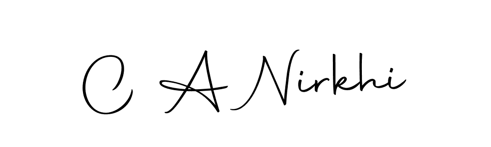 Also we have C A Nirkhi name is the best signature style. Create professional handwritten signature collection using Autography-DOLnW autograph style. C A Nirkhi signature style 10 images and pictures png