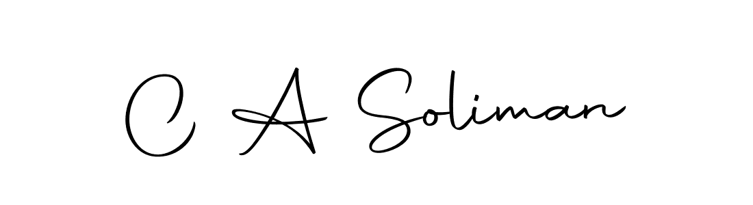 It looks lik you need a new signature style for name C A Soliman. Design unique handwritten (Autography-DOLnW) signature with our free signature maker in just a few clicks. C A Soliman signature style 10 images and pictures png
