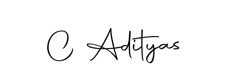 Design your own signature with our free online signature maker. With this signature software, you can create a handwritten (Autography-DOLnW) signature for name C Adityas. C Adityas signature style 10 images and pictures png