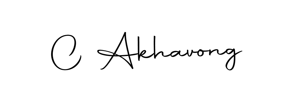 How to make C Akhavong name signature. Use Autography-DOLnW style for creating short signs online. This is the latest handwritten sign. C Akhavong signature style 10 images and pictures png