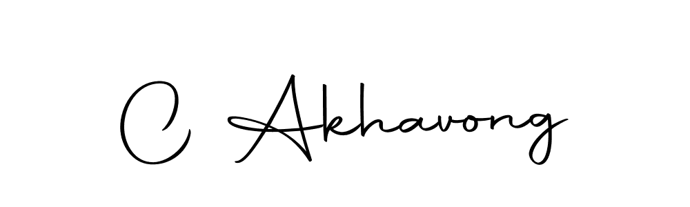 How to make C Akhavong name signature. Use Autography-DOLnW style for creating short signs online. This is the latest handwritten sign. C Akhavong signature style 10 images and pictures png