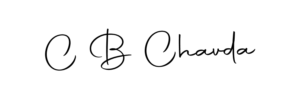 How to make C B Chavda name signature. Use Autography-DOLnW style for creating short signs online. This is the latest handwritten sign. C B Chavda signature style 10 images and pictures png