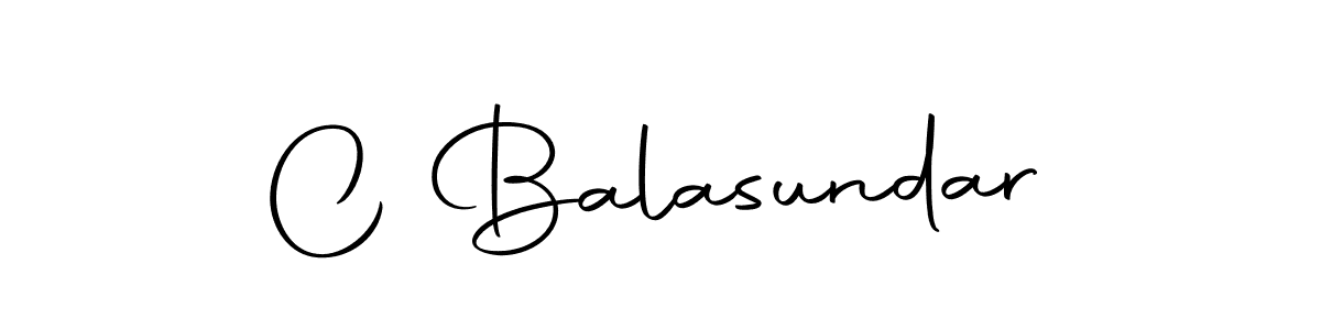 How to make C Balasundar name signature. Use Autography-DOLnW style for creating short signs online. This is the latest handwritten sign. C Balasundar signature style 10 images and pictures png
