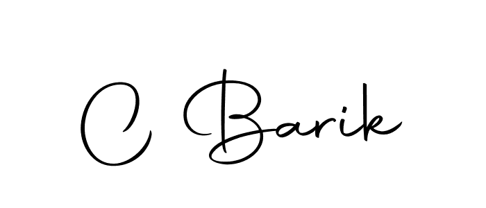 How to make C Barik signature? Autography-DOLnW is a professional autograph style. Create handwritten signature for C Barik name. C Barik signature style 10 images and pictures png