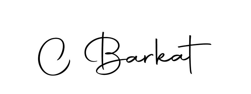 Create a beautiful signature design for name C Barkat. With this signature (Autography-DOLnW) fonts, you can make a handwritten signature for free. C Barkat signature style 10 images and pictures png