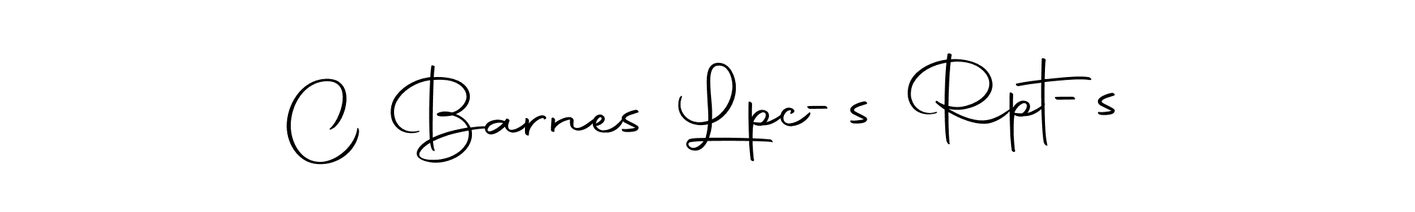 Make a beautiful signature design for name C Barnes Lpc-s Rpt-s. With this signature (Autography-DOLnW) style, you can create a handwritten signature for free. C Barnes Lpc-s Rpt-s signature style 10 images and pictures png