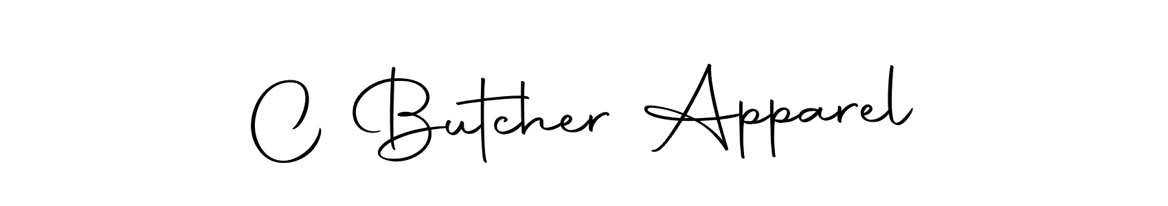 Design your own signature with our free online signature maker. With this signature software, you can create a handwritten (Autography-DOLnW) signature for name C Butcher Apparel. C Butcher Apparel signature style 10 images and pictures png