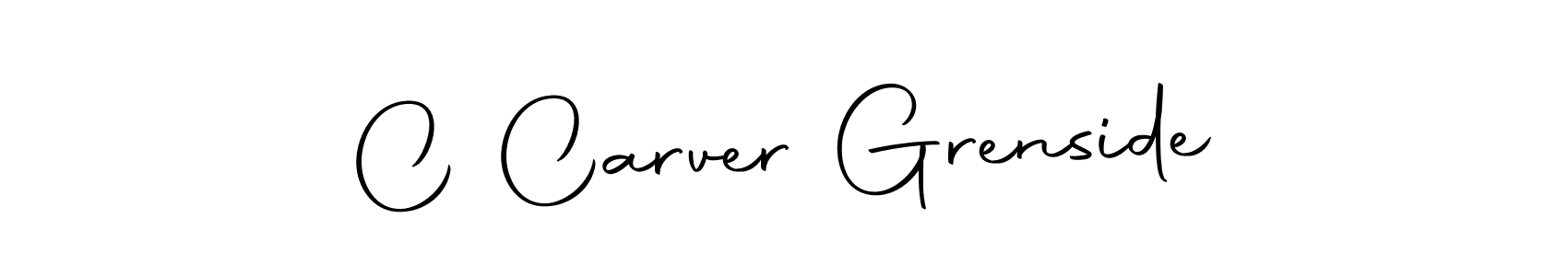 How to make C Carver Grenside name signature. Use Autography-DOLnW style for creating short signs online. This is the latest handwritten sign. C Carver Grenside signature style 10 images and pictures png