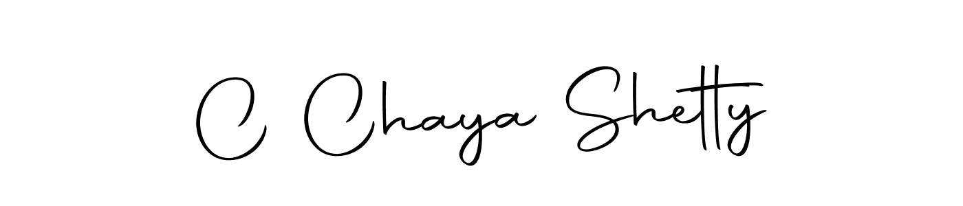 Design your own signature with our free online signature maker. With this signature software, you can create a handwritten (Autography-DOLnW) signature for name C Chaya Shetty. C Chaya Shetty signature style 10 images and pictures png