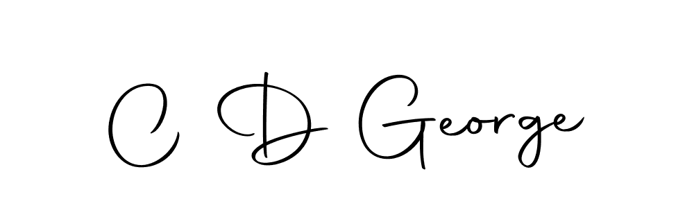 You should practise on your own different ways (Autography-DOLnW) to write your name (C D George) in signature. don't let someone else do it for you. C D George signature style 10 images and pictures png