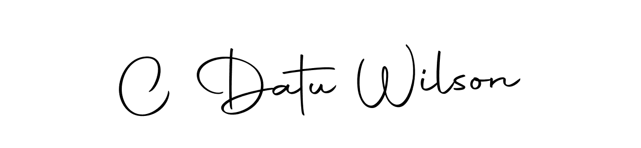 Create a beautiful signature design for name C Datu Wilson. With this signature (Autography-DOLnW) fonts, you can make a handwritten signature for free. C Datu Wilson signature style 10 images and pictures png