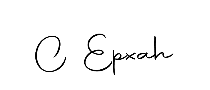 Create a beautiful signature design for name C Epxah. With this signature (Autography-DOLnW) fonts, you can make a handwritten signature for free. C Epxah signature style 10 images and pictures png