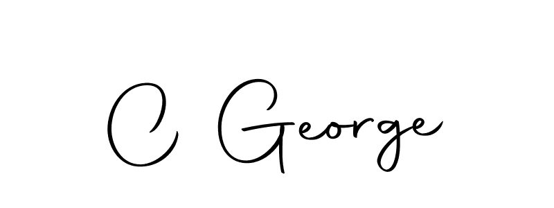 You should practise on your own different ways (Autography-DOLnW) to write your name (C George) in signature. don't let someone else do it for you. C George signature style 10 images and pictures png