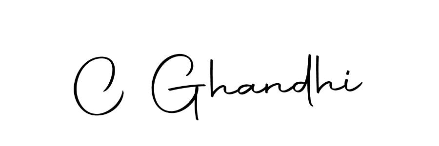 Make a beautiful signature design for name C Ghandhi. With this signature (Autography-DOLnW) style, you can create a handwritten signature for free. C Ghandhi signature style 10 images and pictures png