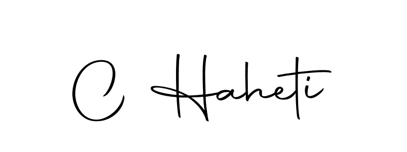 Use a signature maker to create a handwritten signature online. With this signature software, you can design (Autography-DOLnW) your own signature for name C Haheti. C Haheti signature style 10 images and pictures png