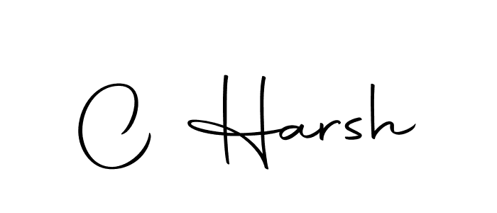 Create a beautiful signature design for name C Harsh. With this signature (Autography-DOLnW) fonts, you can make a handwritten signature for free. C Harsh signature style 10 images and pictures png