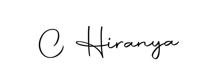 Use a signature maker to create a handwritten signature online. With this signature software, you can design (Autography-DOLnW) your own signature for name C Hiranya. C Hiranya signature style 10 images and pictures png