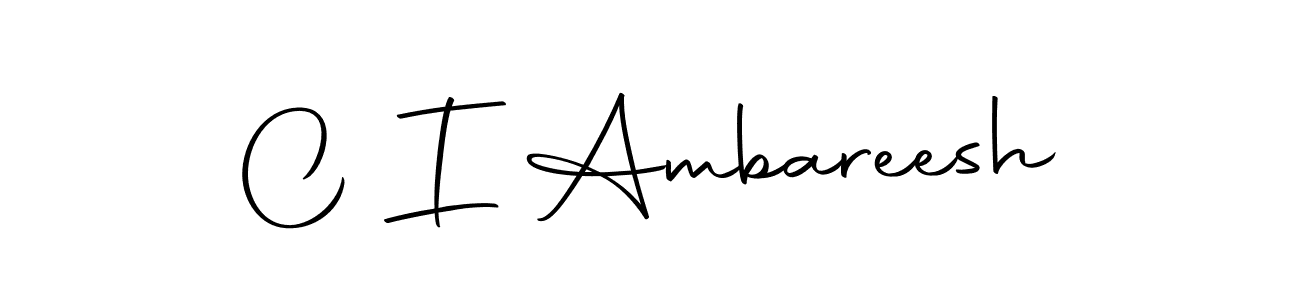 Make a beautiful signature design for name C I Ambareesh. With this signature (Autography-DOLnW) style, you can create a handwritten signature for free. C I Ambareesh signature style 10 images and pictures png