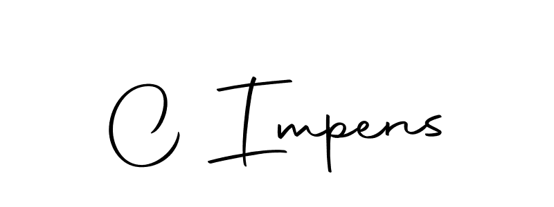 How to make C Impens name signature. Use Autography-DOLnW style for creating short signs online. This is the latest handwritten sign. C Impens signature style 10 images and pictures png