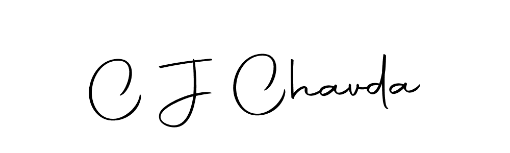 Use a signature maker to create a handwritten signature online. With this signature software, you can design (Autography-DOLnW) your own signature for name C J Chavda. C J Chavda signature style 10 images and pictures png