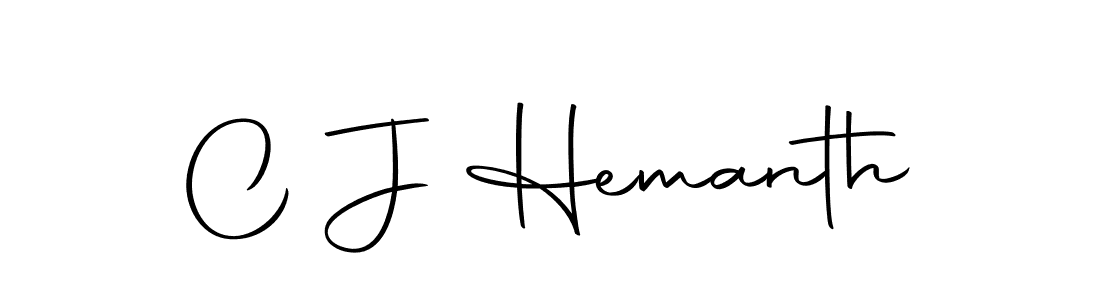 Make a beautiful signature design for name C J Hemanth. With this signature (Autography-DOLnW) style, you can create a handwritten signature for free. C J Hemanth signature style 10 images and pictures png