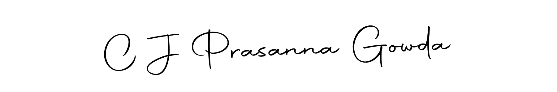 You should practise on your own different ways (Autography-DOLnW) to write your name (C J Prasanna Gowda) in signature. don't let someone else do it for you. C J Prasanna Gowda signature style 10 images and pictures png