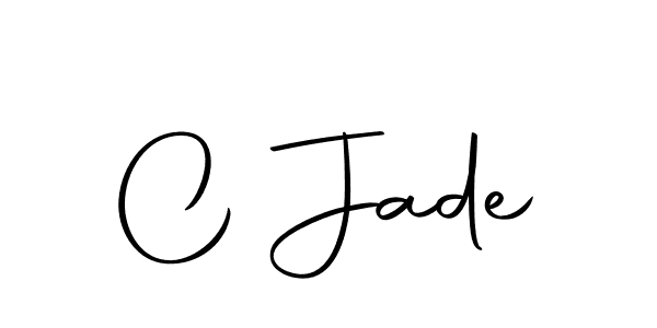 Create a beautiful signature design for name C Jade. With this signature (Autography-DOLnW) fonts, you can make a handwritten signature for free. C Jade signature style 10 images and pictures png