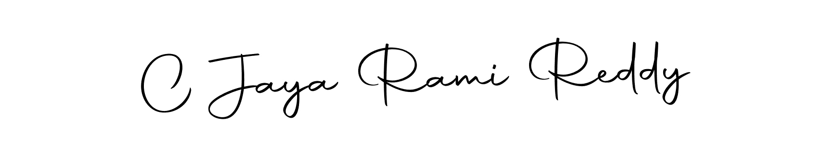 How to make C Jaya Rami Reddy signature? Autography-DOLnW is a professional autograph style. Create handwritten signature for C Jaya Rami Reddy name. C Jaya Rami Reddy signature style 10 images and pictures png