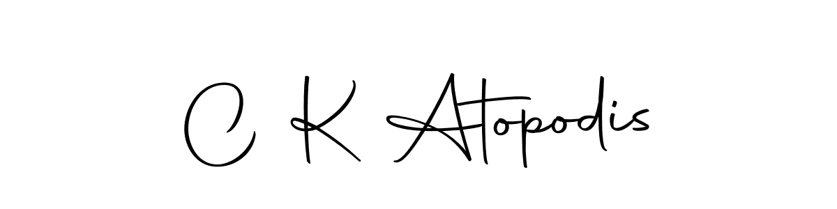 Also we have C K Atopodis name is the best signature style. Create professional handwritten signature collection using Autography-DOLnW autograph style. C K Atopodis signature style 10 images and pictures png