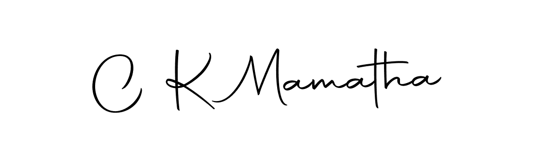 You should practise on your own different ways (Autography-DOLnW) to write your name (C K Mamatha) in signature. don't let someone else do it for you. C K Mamatha signature style 10 images and pictures png