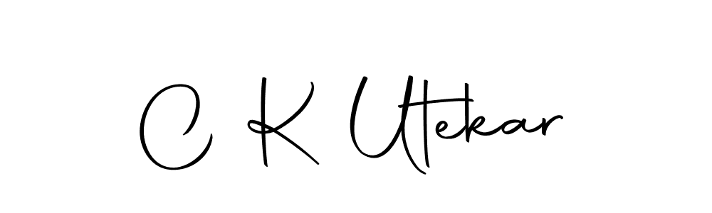 Design your own signature with our free online signature maker. With this signature software, you can create a handwritten (Autography-DOLnW) signature for name C K Utekar. C K Utekar signature style 10 images and pictures png