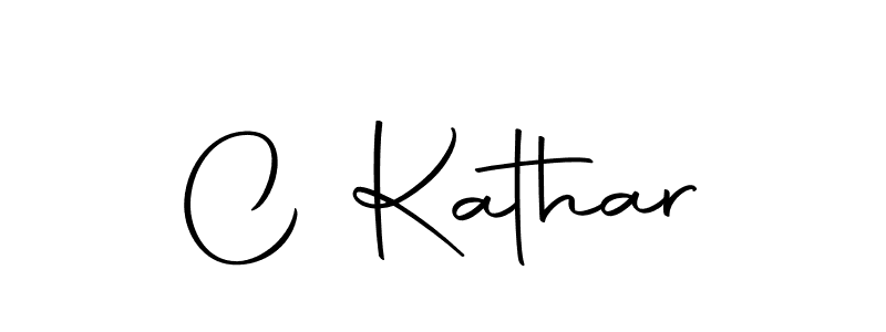 Make a beautiful signature design for name C Kathar. With this signature (Autography-DOLnW) style, you can create a handwritten signature for free. C Kathar signature style 10 images and pictures png
