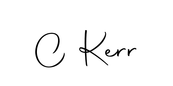 You should practise on your own different ways (Autography-DOLnW) to write your name (C Kerr) in signature. don't let someone else do it for you. C Kerr signature style 10 images and pictures png