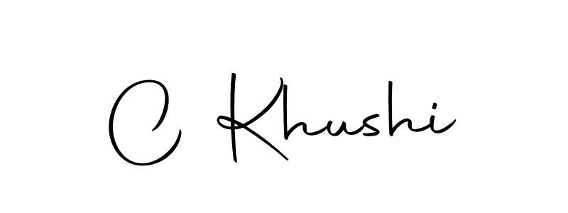 You can use this online signature creator to create a handwritten signature for the name C Khushi. This is the best online autograph maker. C Khushi signature style 10 images and pictures png