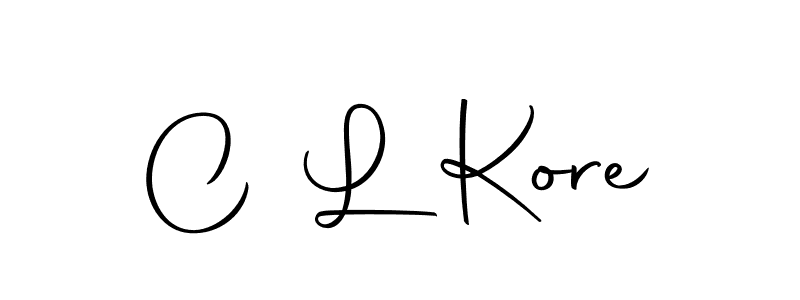 How to make C L Kore signature? Autography-DOLnW is a professional autograph style. Create handwritten signature for C L Kore name. C L Kore signature style 10 images and pictures png