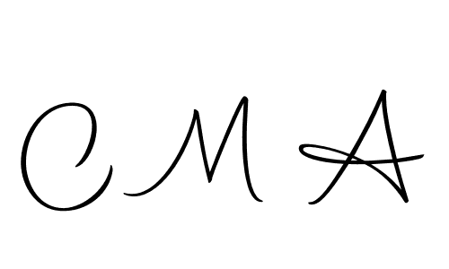 You should practise on your own different ways (Autography-DOLnW) to write your name (C M A) in signature. don't let someone else do it for you. C M A signature style 10 images and pictures png