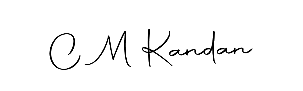 You should practise on your own different ways (Autography-DOLnW) to write your name (C M Kandan) in signature. don't let someone else do it for you. C M Kandan signature style 10 images and pictures png