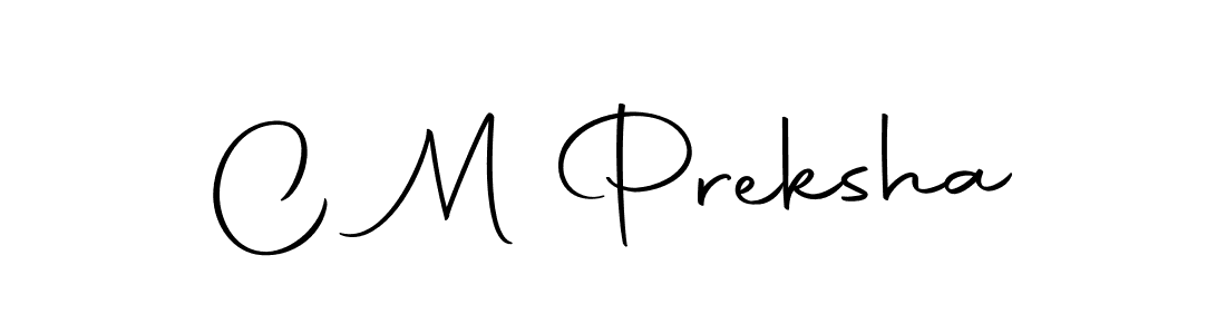 Here are the top 10 professional signature styles for the name C M Preksha. These are the best autograph styles you can use for your name. C M Preksha signature style 10 images and pictures png