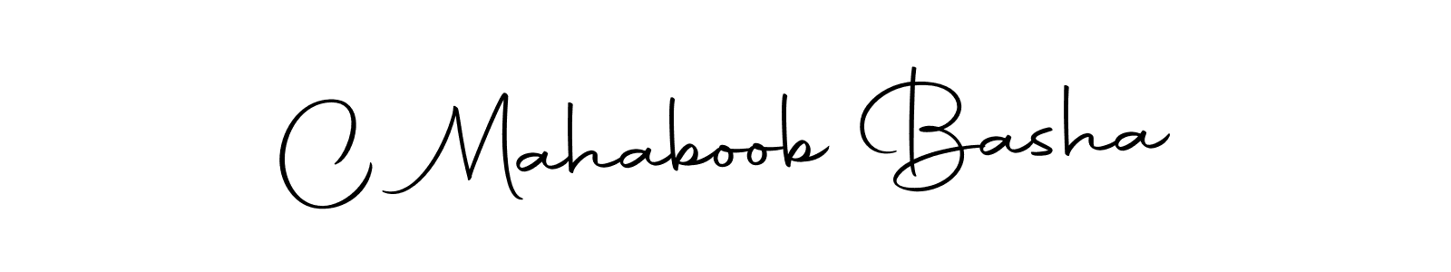 Also we have C Mahaboob Basha name is the best signature style. Create professional handwritten signature collection using Autography-DOLnW autograph style. C Mahaboob Basha signature style 10 images and pictures png