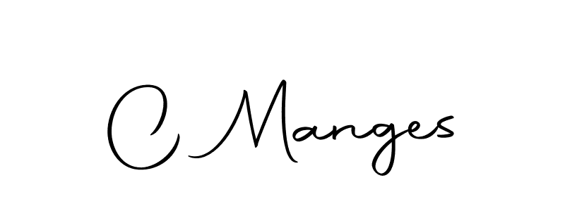 Create a beautiful signature design for name C Manges. With this signature (Autography-DOLnW) fonts, you can make a handwritten signature for free. C Manges signature style 10 images and pictures png