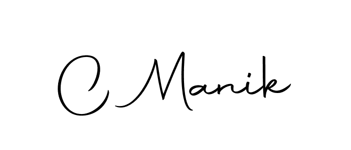 How to make C Manik name signature. Use Autography-DOLnW style for creating short signs online. This is the latest handwritten sign. C Manik signature style 10 images and pictures png