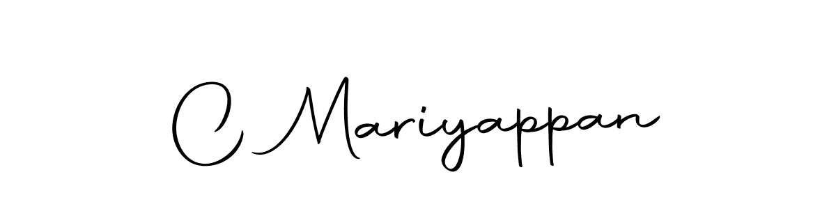 if you are searching for the best signature style for your name C Mariyappan. so please give up your signature search. here we have designed multiple signature styles  using Autography-DOLnW. C Mariyappan signature style 10 images and pictures png