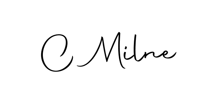 How to make C Milne name signature. Use Autography-DOLnW style for creating short signs online. This is the latest handwritten sign. C Milne signature style 10 images and pictures png
