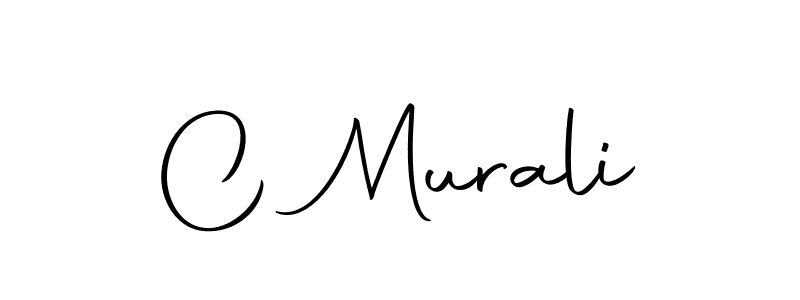 Create a beautiful signature design for name C Murali. With this signature (Autography-DOLnW) fonts, you can make a handwritten signature for free. C Murali signature style 10 images and pictures png