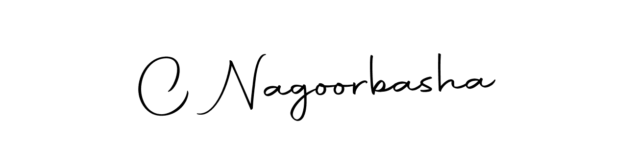 Design your own signature with our free online signature maker. With this signature software, you can create a handwritten (Autography-DOLnW) signature for name C Nagoorbasha. C Nagoorbasha signature style 10 images and pictures png
