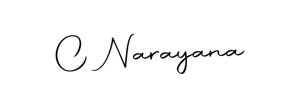 Create a beautiful signature design for name C Narayana. With this signature (Autography-DOLnW) fonts, you can make a handwritten signature for free. C Narayana signature style 10 images and pictures png