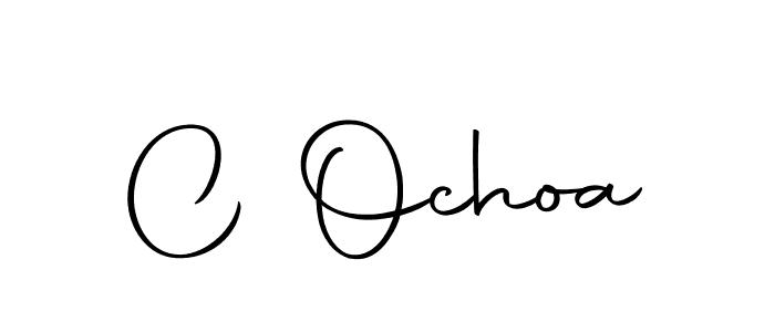 You should practise on your own different ways (Autography-DOLnW) to write your name (C Ochoa) in signature. don't let someone else do it for you. C Ochoa signature style 10 images and pictures png